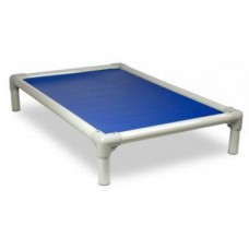 Beige Poly Resin (PVC) Frame Bed Small - Blue